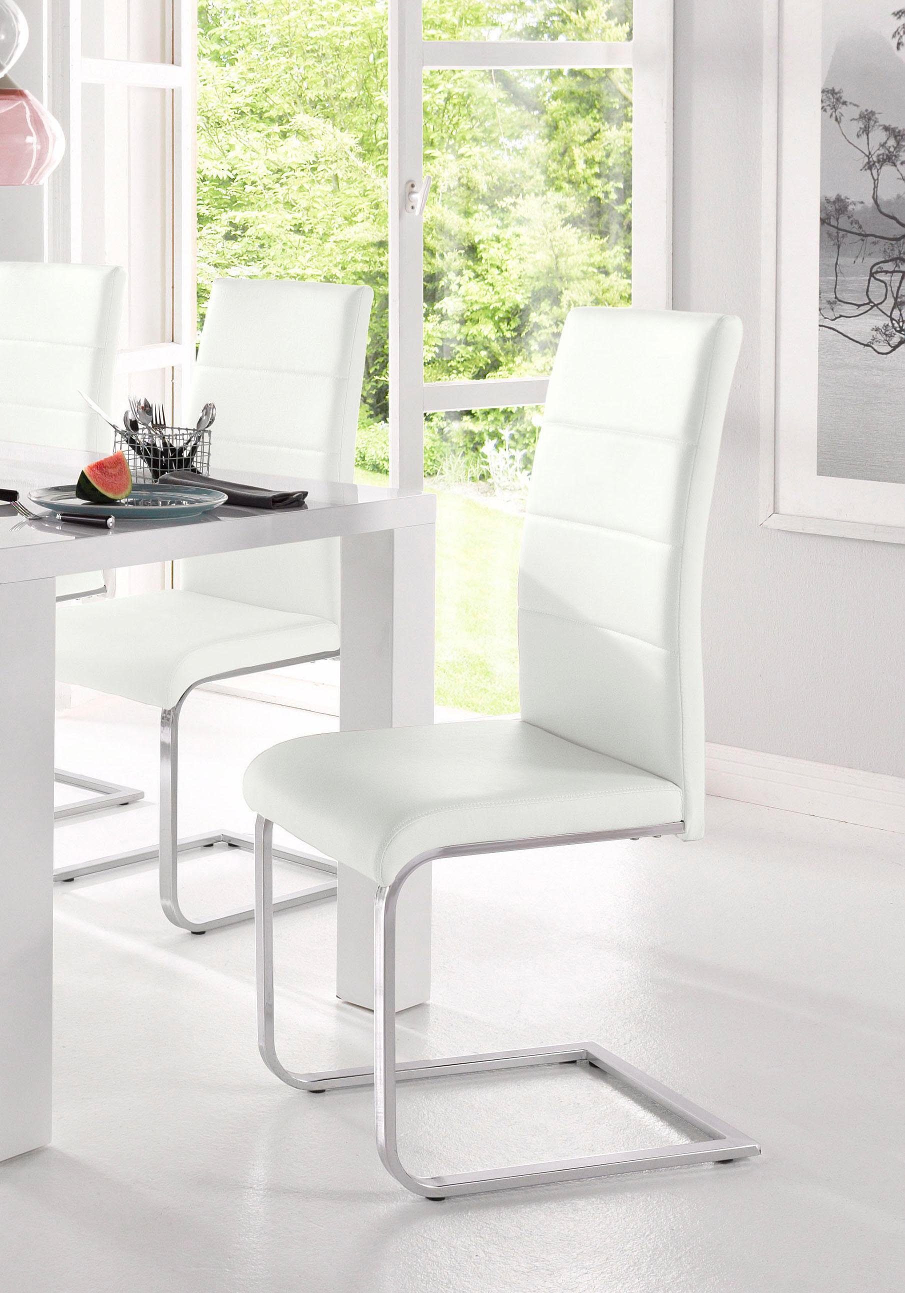 INOSIGN Freischwinger Josy (Set, 2 St), Bezug in Kunstleder, verchromtes Metallgestell