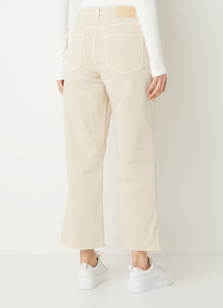 OPUS  Momito high waist straight leg cropped jeans met gekleurde wassing