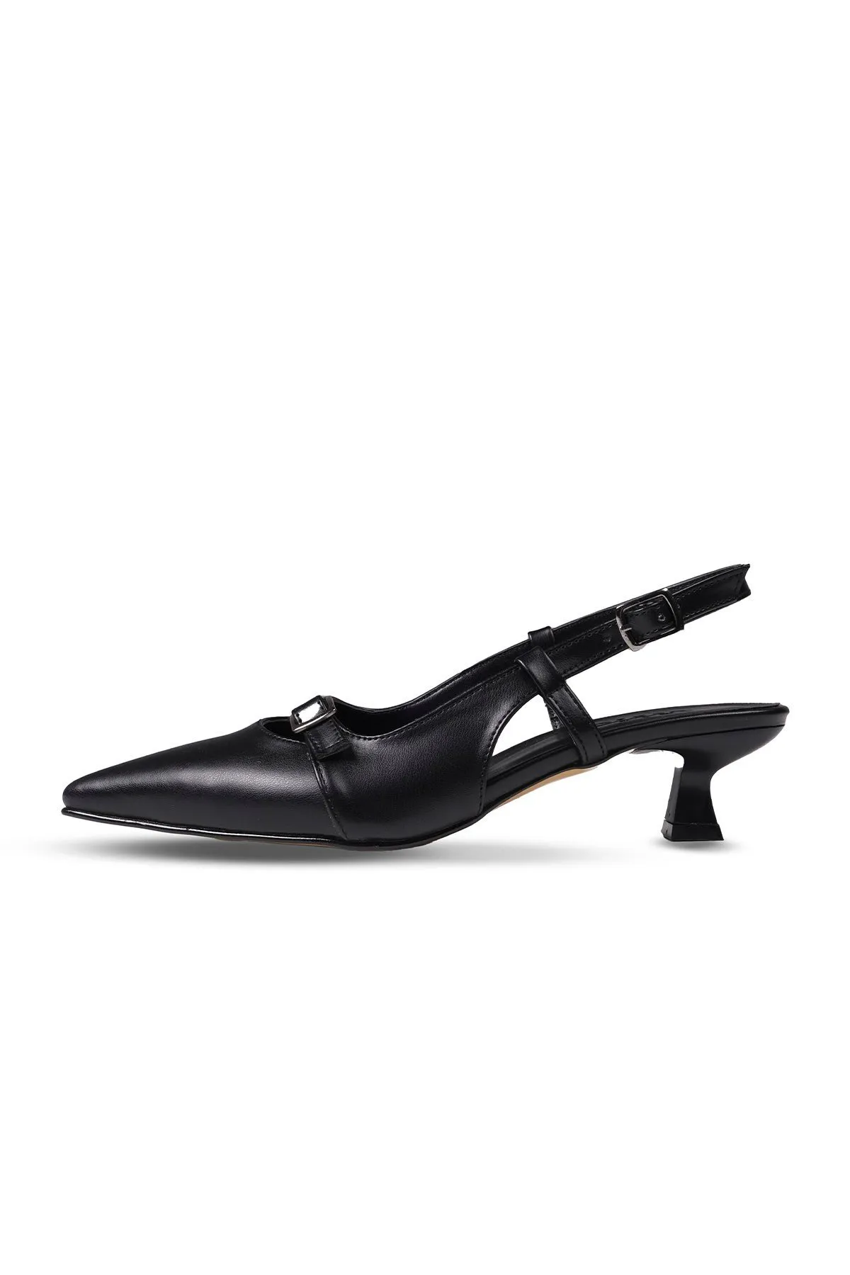 Mio Gusto  Kristin schwarze Damenschuhe mit niedrigem Absatz