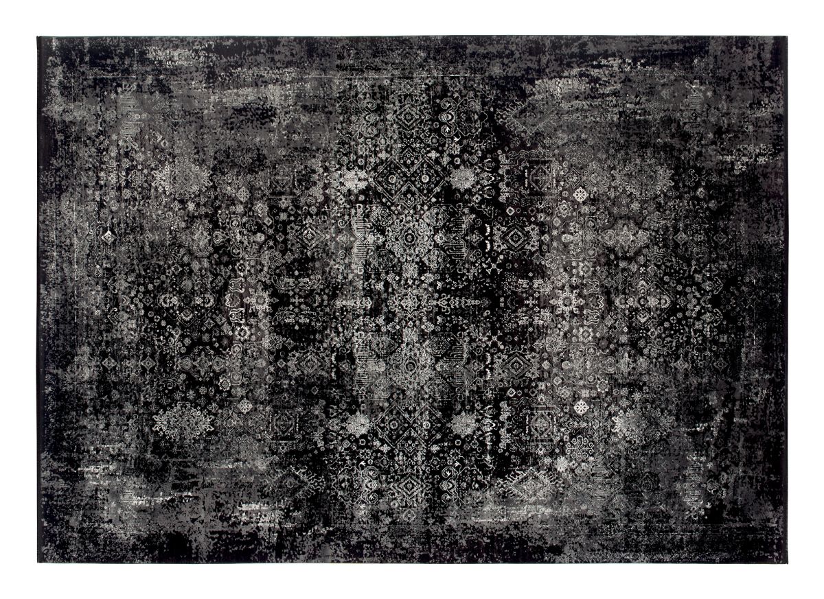 Webteppich Fantastik Schwarz-Grau 80 x 250 cm