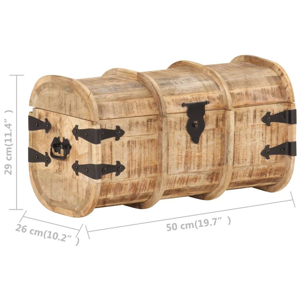 vidaXL Truhe Aufbewahrungstruhe Holztruhe Schatzkiste Holzkiste 2-tlg Mango Massivh