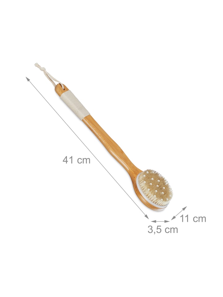 relaxdays Rückenbürste in Natur/ Creme günstig kaufen onesize