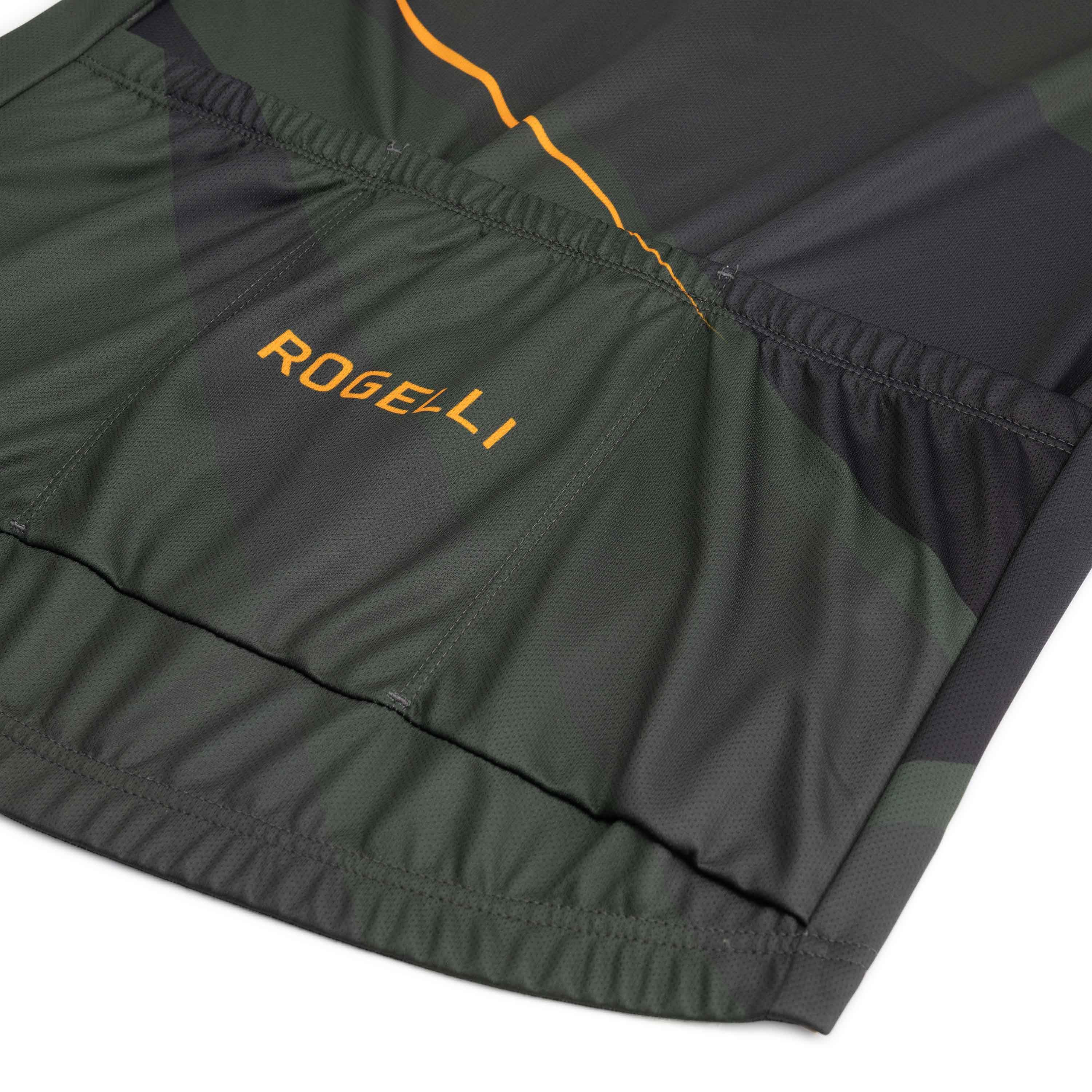 Rogelli Buzz Grün/Orange Herren Radtrikot Kurzarm