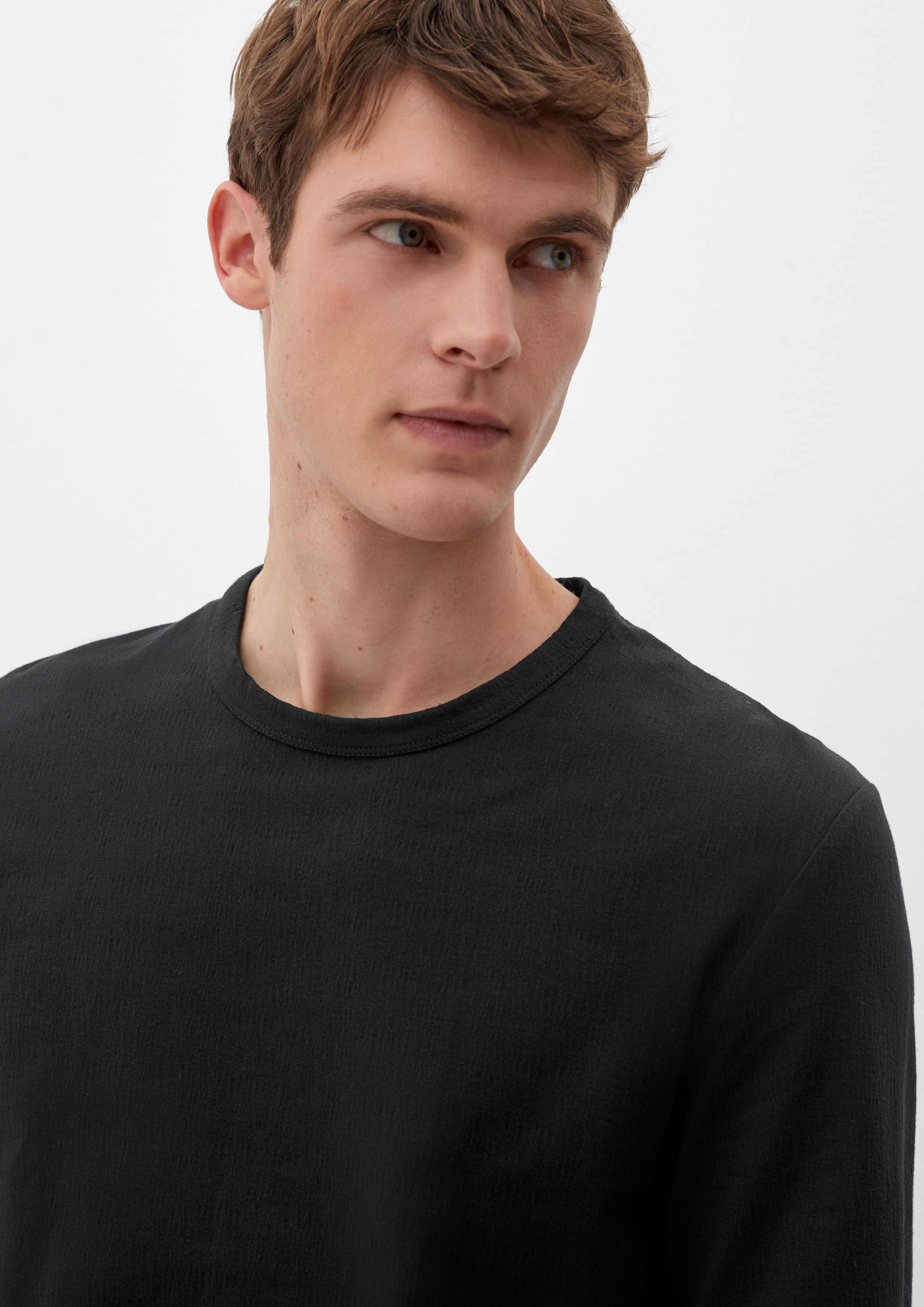 Longsleeve aus Seersucker  2129475-9999