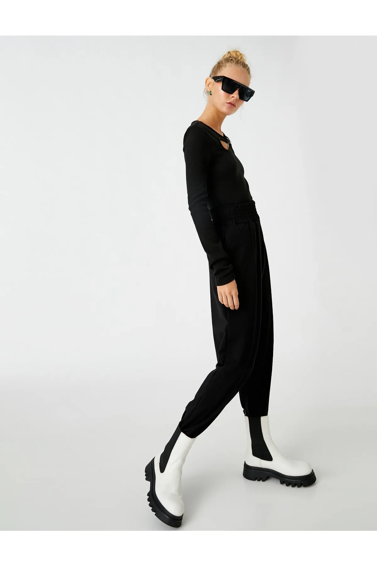 Koton  Jogger-Jogginghose mit hoher Taille