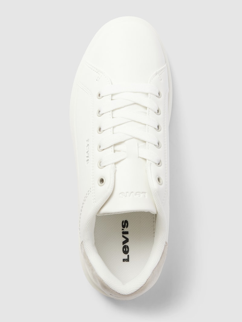 Sneaker mit Label-Detail Modell 'ELLIS' in weiß