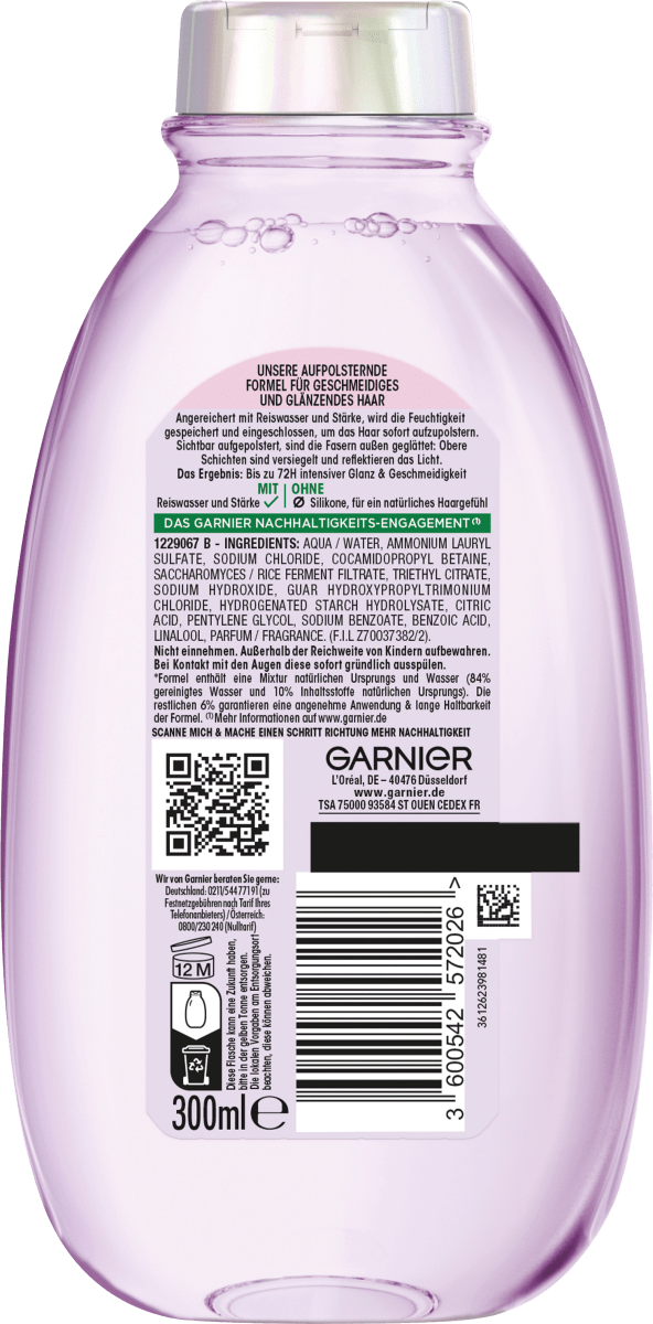 Shampoo Reiswasser Ritual & Stärke, 300 ml