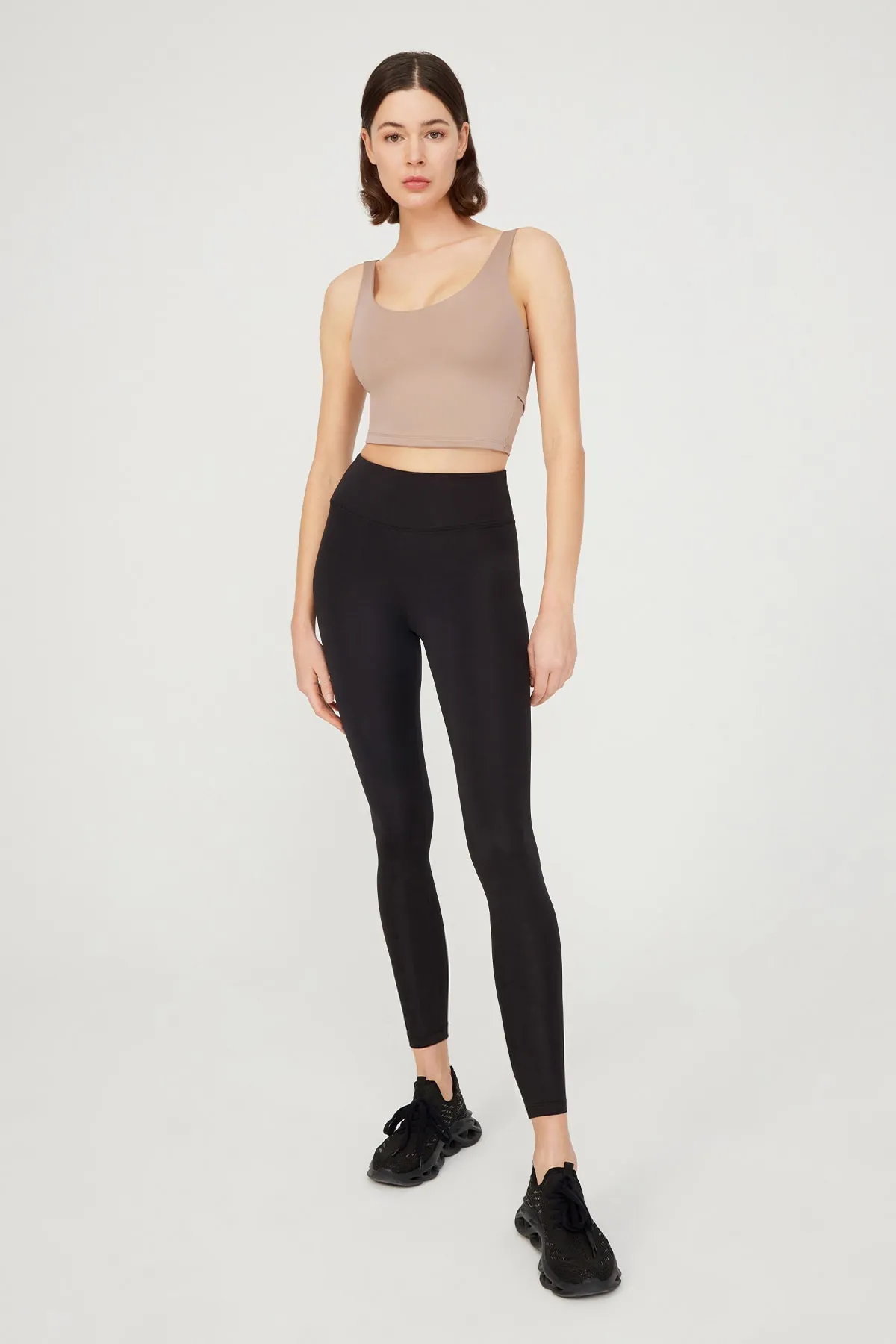 LOS OJOS  Beige, leicht unterstützter Rücken, detailliertes, bedecktes Crop-Top, Bustier, kurz geschnitten