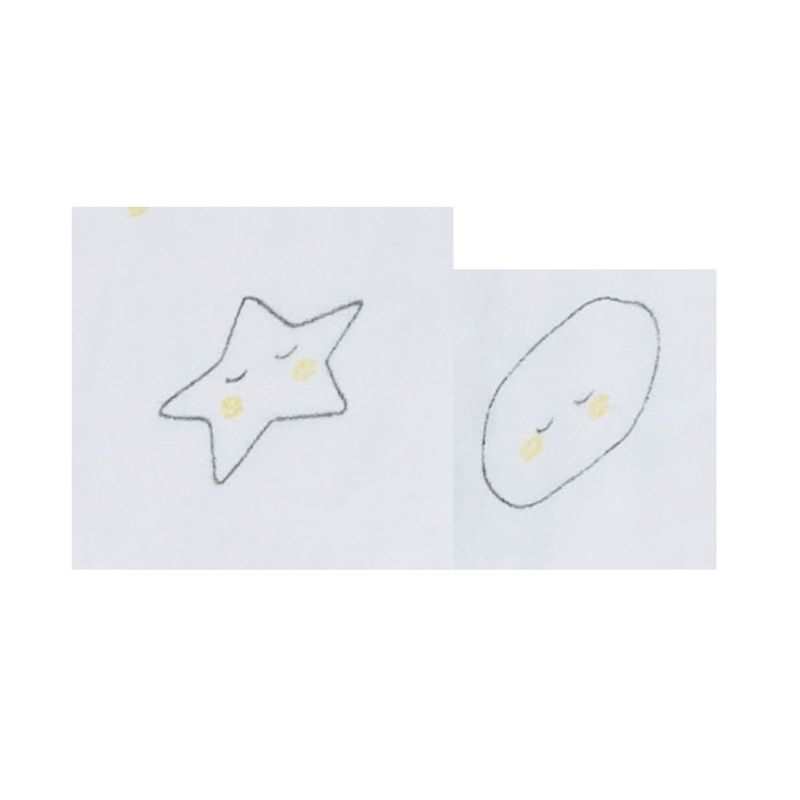 Lots de 2 draps housse coton bio Babyfan