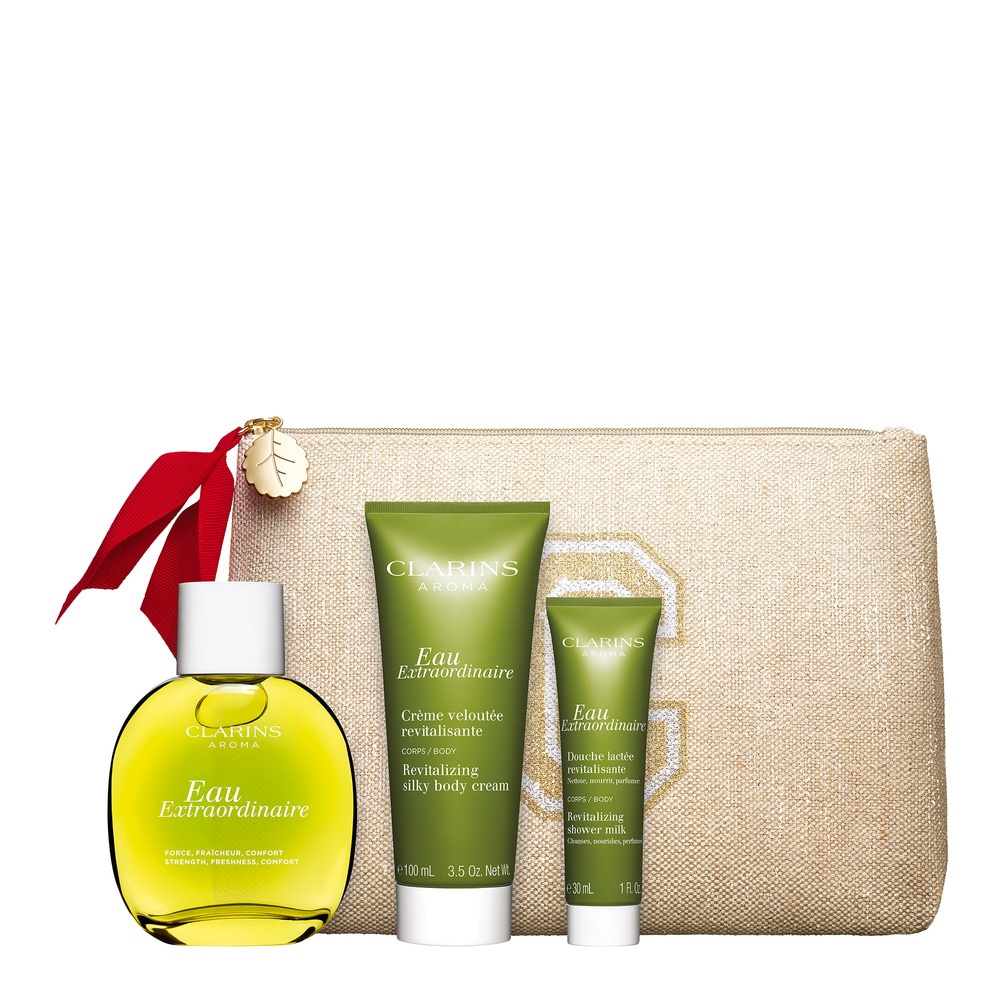 Clarins Coffret Eau Extraordinaire Rituel Revitalisant Coffret Noël Soin corps : Force, Fraîcheur, Confort