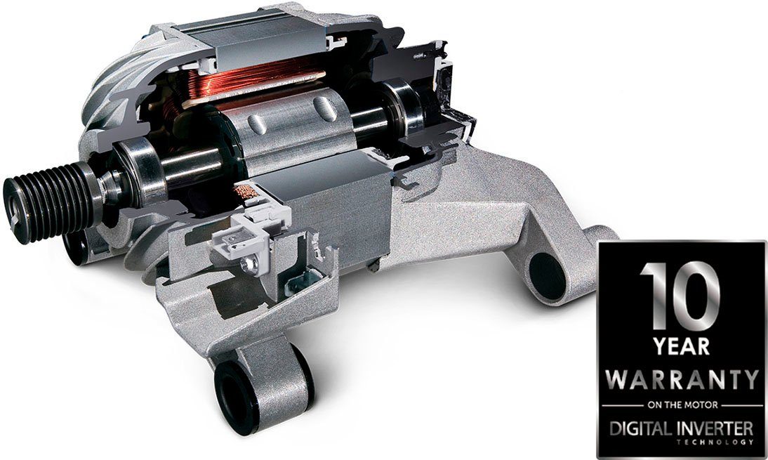 Samsung Waschmaschine WW5000T INOX WW70TA049AX, 7 kg, 1400 U/min, FleckenIntensiv-Funktion