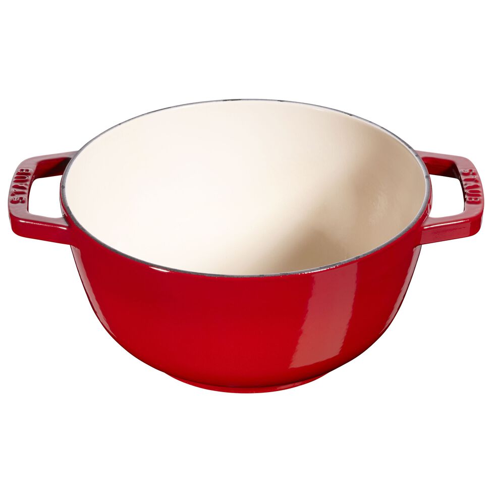 Fondue Set 20 cm, Kirsch-Rot