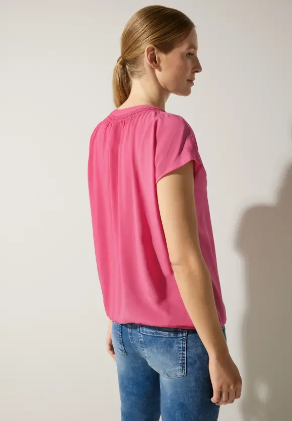 Street One Viskosebluse mit Elastiksaum