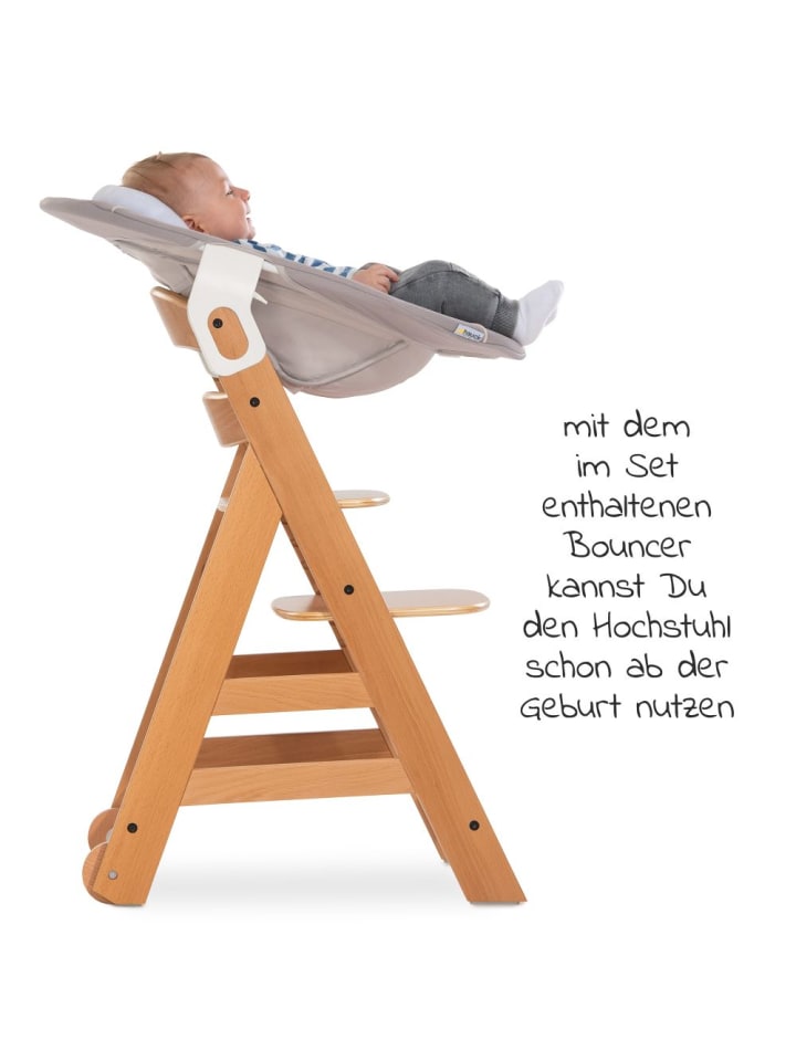 Hauck Alpha Move Natur Newborn Set - 5-tlg. Hochstuhl in beige,grau günstig kaufen onesize