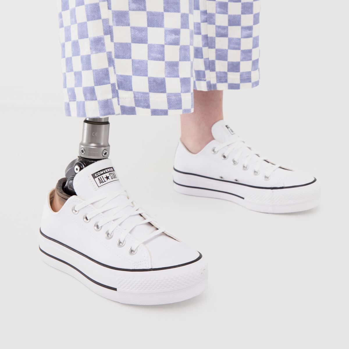 Converse All Star Lift Ox cipő fehér színben