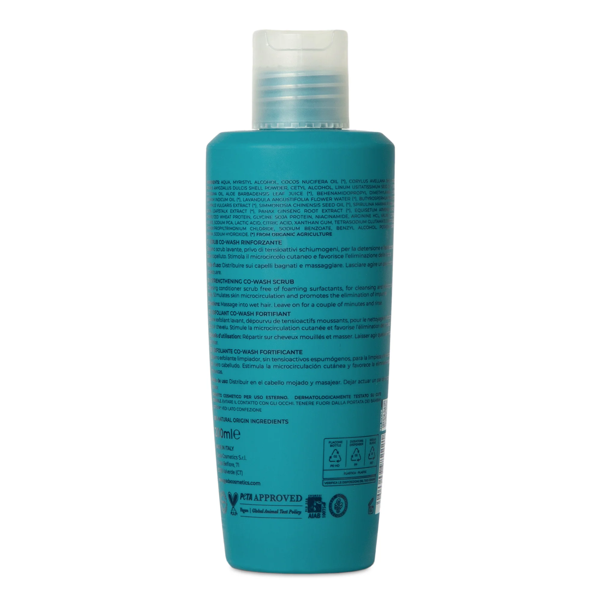 Exfoliant Co-Wash cu Spirulina - Exfoliant pentru păr, Șampon delicat, Tratament pentru scalp