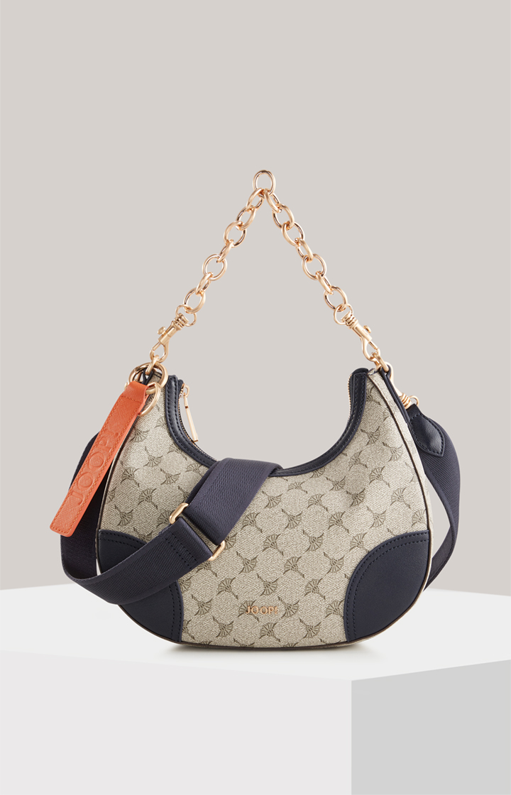 Schultertasche Mazzolino Edition Annina in Beige/Blau