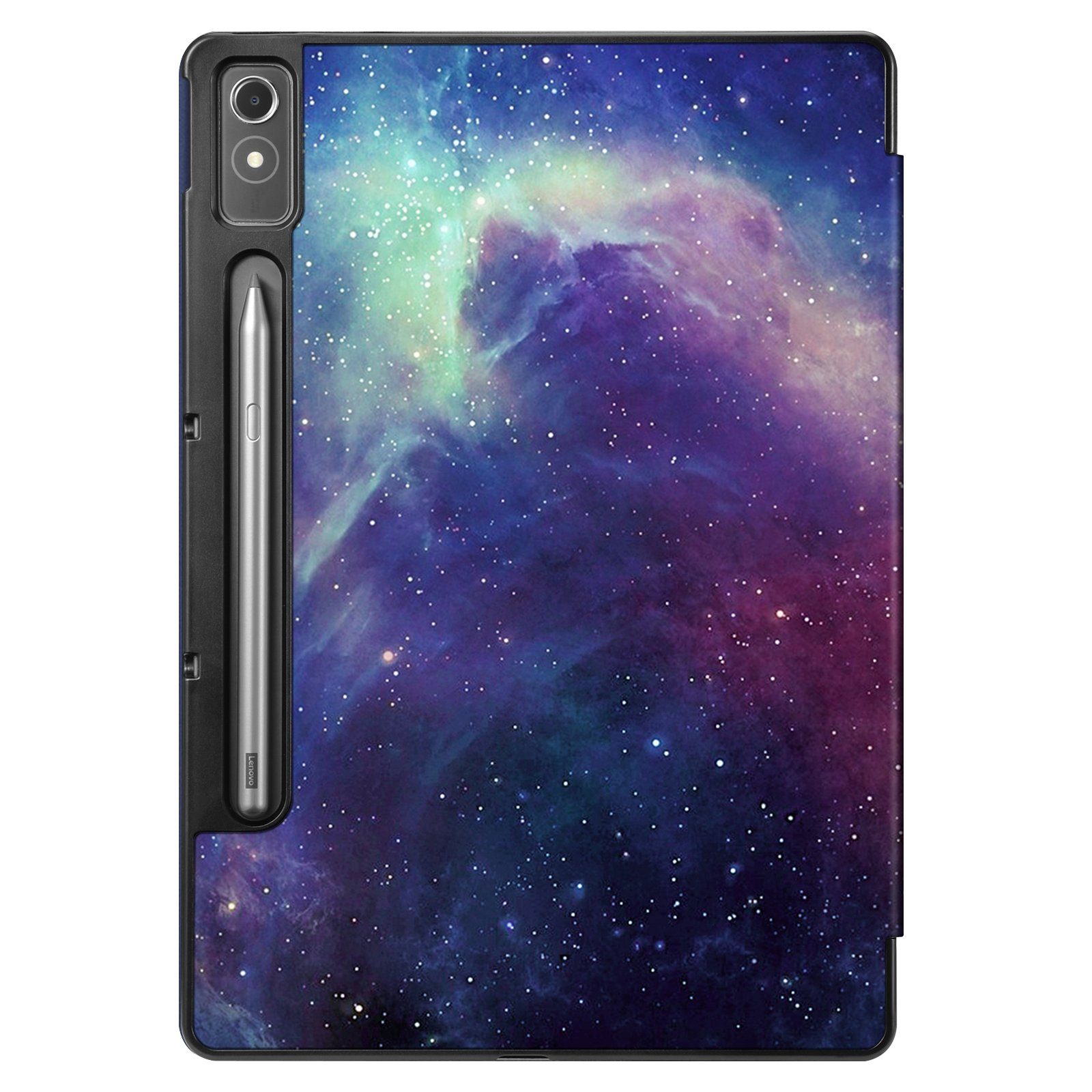 Fintie Tablet-Hülle für Lenovo Tab P12 12,7 Zoll TB370FU 2023, Case mit Auto Schlaf/Wach, Ultradünne Flip Cover mit Ständer Funktion und eingebautem Stifthalter
