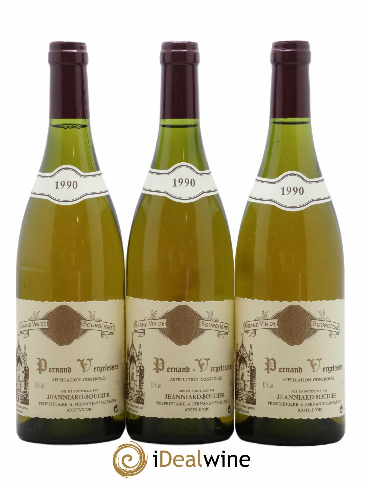 Pernand-Vergelesses Domaine Jeanniard Boudier 1990 - Lot de 6 Bouteilles