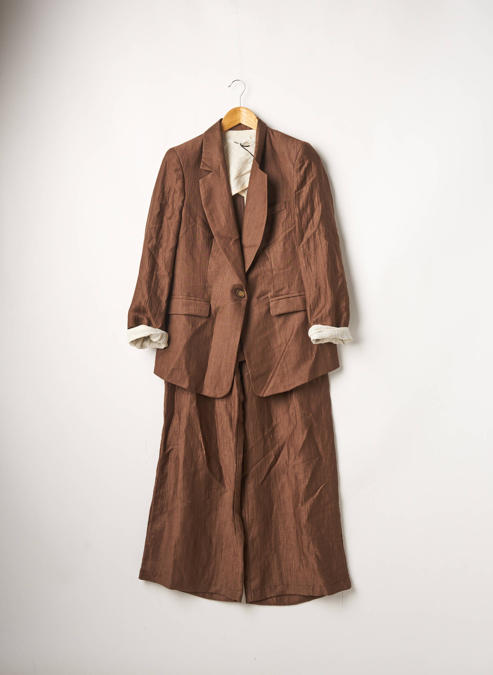 Angela Davis Ensembles Pantalon Femme couleur marron
