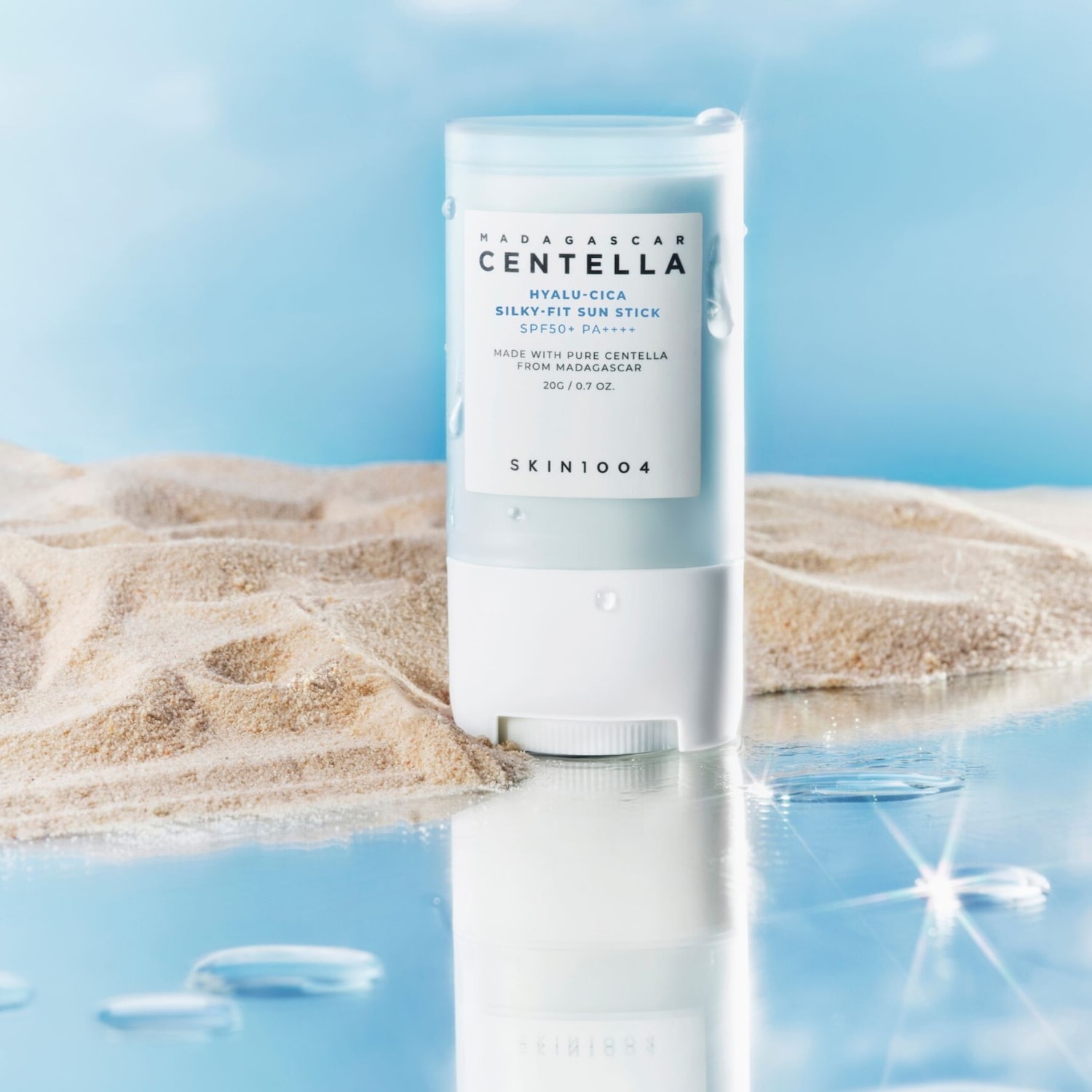 SKIN1004 Madagaskaro centelės ir Hyalu-Cica šilkinis apsauginis kremas nuo saulės
