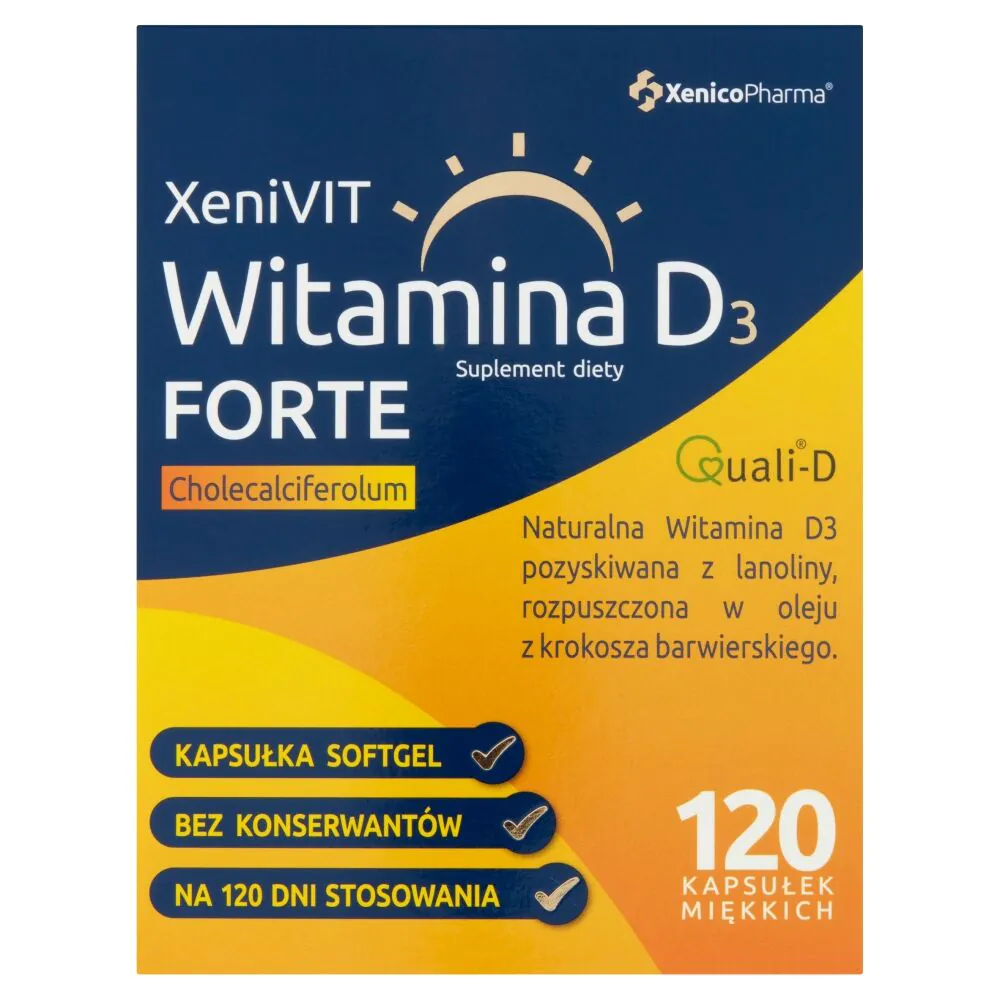 XeniVIT Βιταμίνη D 4000 Forte, Κάψουλες