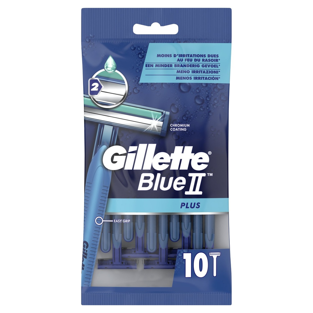 gillette Gillette Blue II Plus Rasoirs Jetables x 10 Rasoirs Jetables