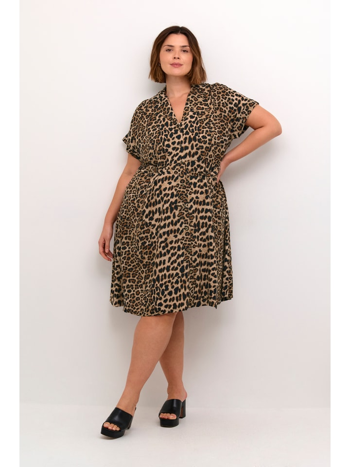 KAFFE curve Kleid KCadriana in Classic Leopard günstig kaufen