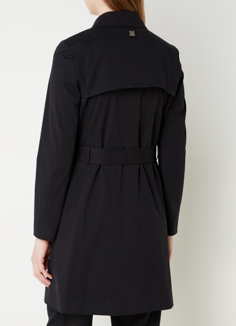 HUGO BOSS  Makaras trenchcoat met steekzakken en ceintuur