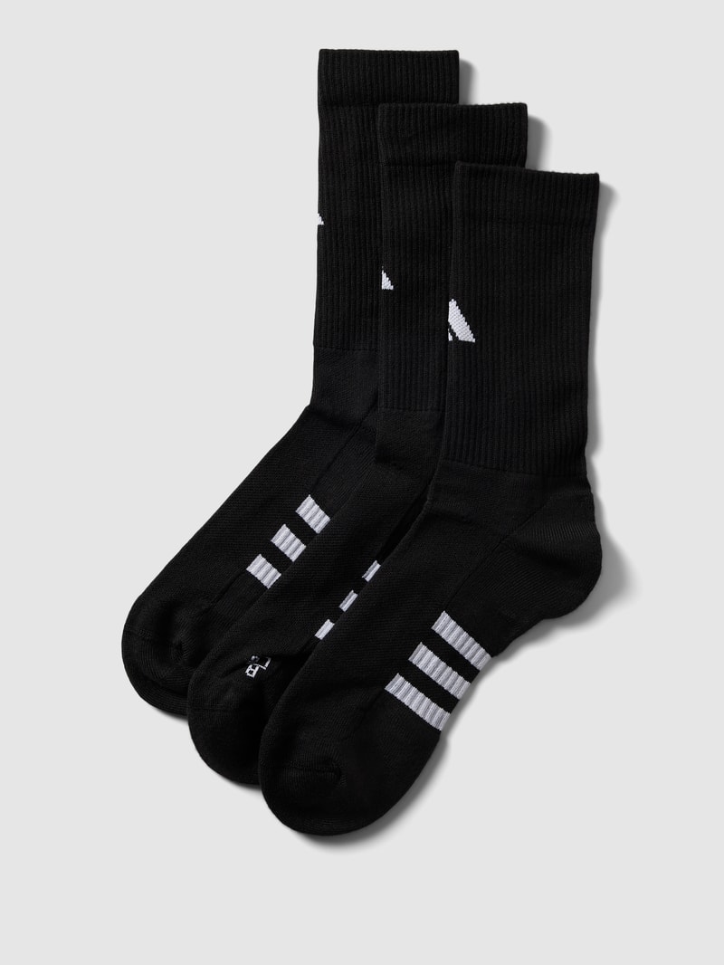 Socken mit Label-Detail im 3er-Pack in schwarz