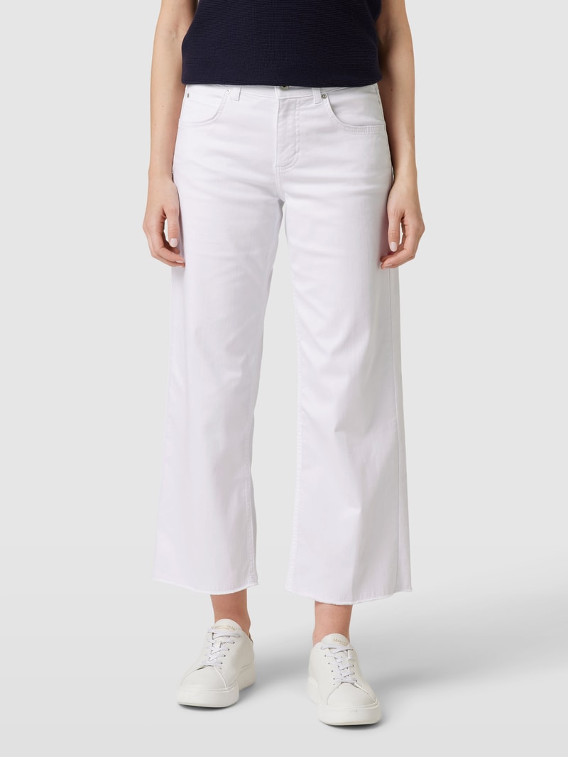 Jeans im 5-Pocket-Design Modell 'LINN FRINGE' in weiß