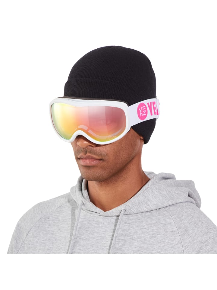 YEAZ STEEZE Ski- und Snowboard-Brille pink/weiss in weiß günstig kaufen onesize