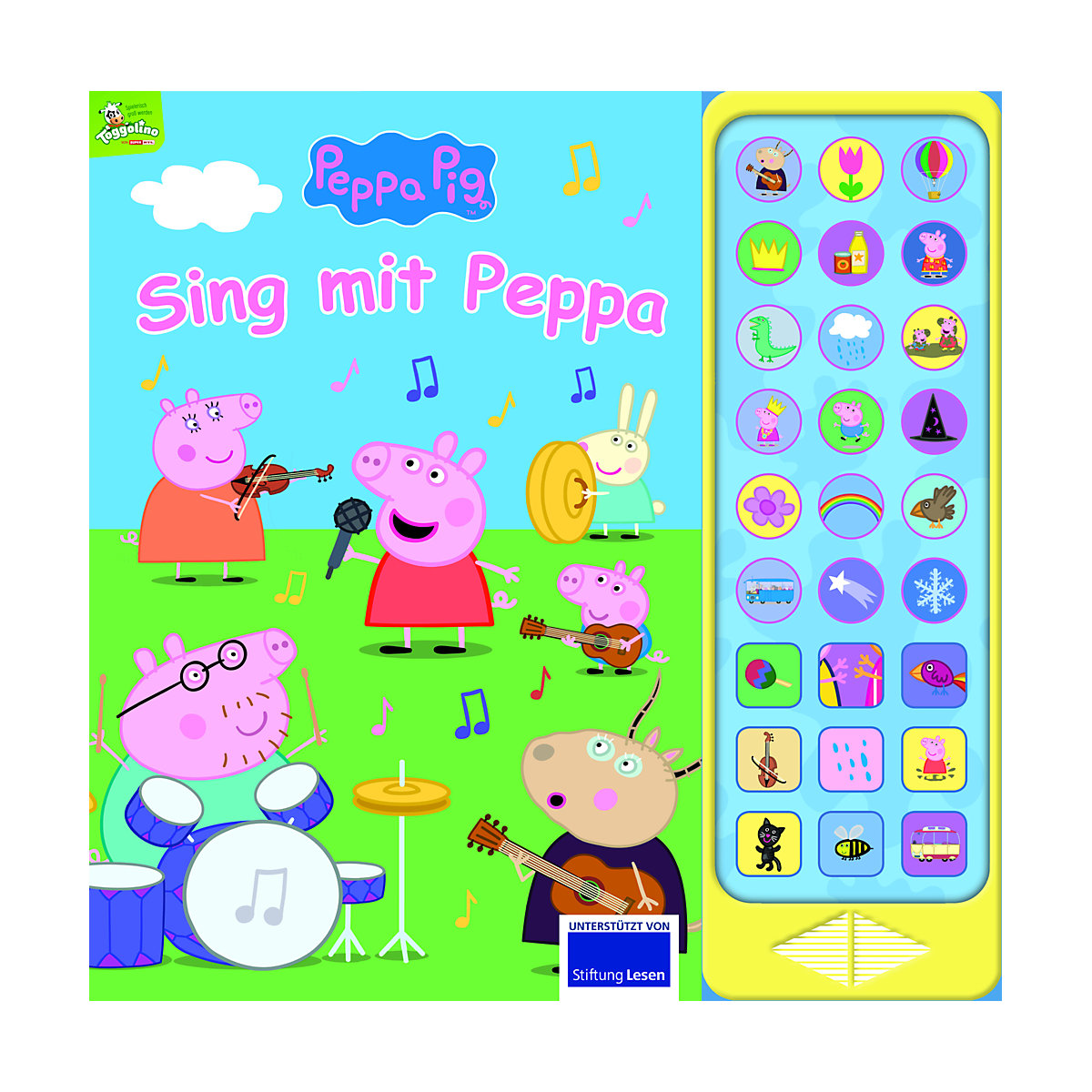 Peppa Pig - Sing mit Peppa Pig - 27-Button-Soundbuch mit 24 Seiten für Kinder ab 3 Jahren - mit bekannten Kinderliedern und Geräuschen
