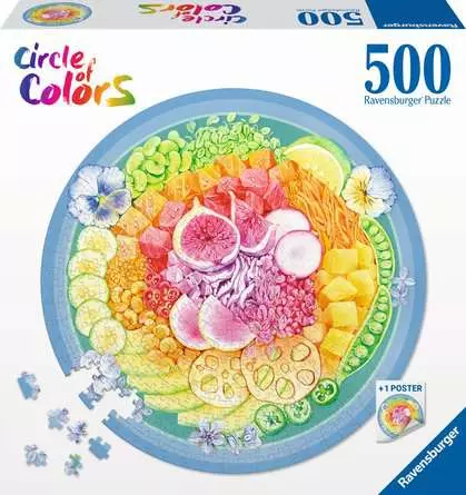 Puzzle 500 Teile - Circle of Colors Poke Bowl