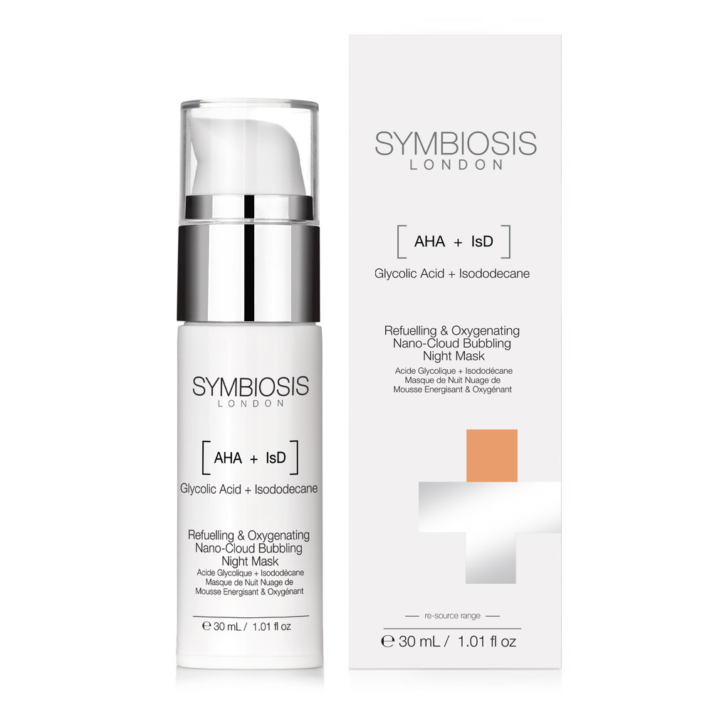 symbiosis [Acide Glycolique + Isododécane] Masquede Nuit Nuage de Mousse Masques & Exfoliants