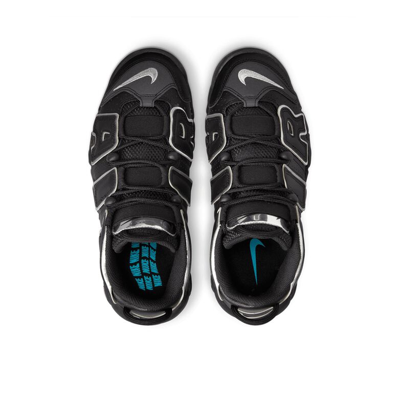 NIKE Wmns Uptempo '96 black/metallic silver-turquoise blue