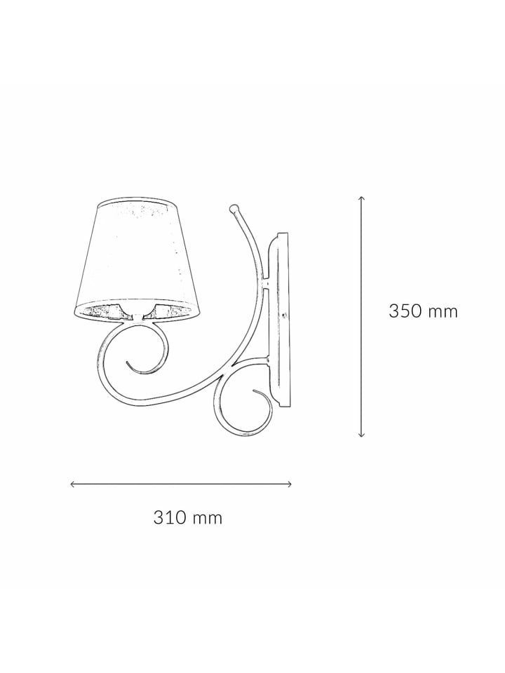 Licht-Erlebnisse Wandlampe in Braun günstig kaufen onesize