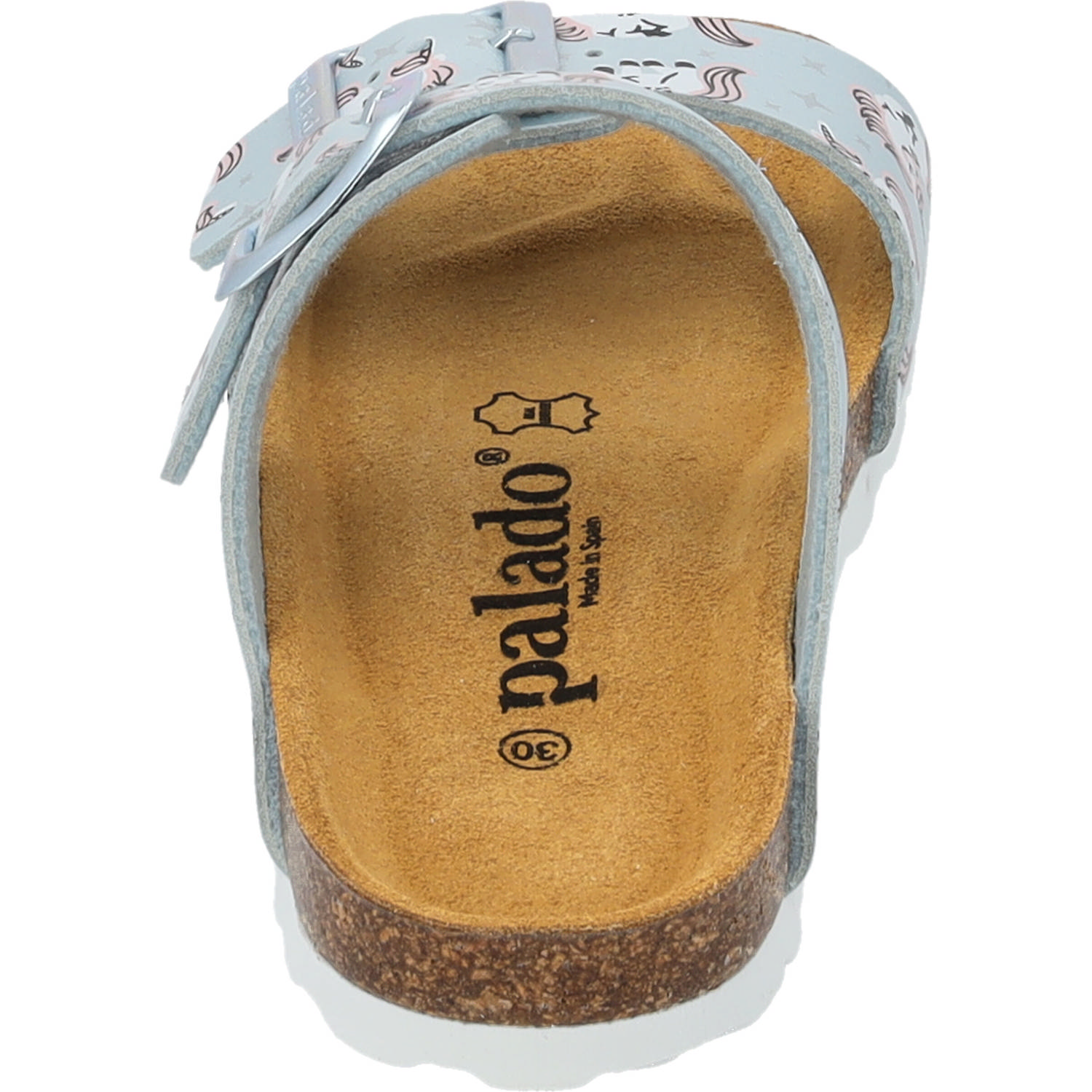 Palado Kids Samos G Print, Pantoletten, Kinder, Hellblau Metallic Unicorn