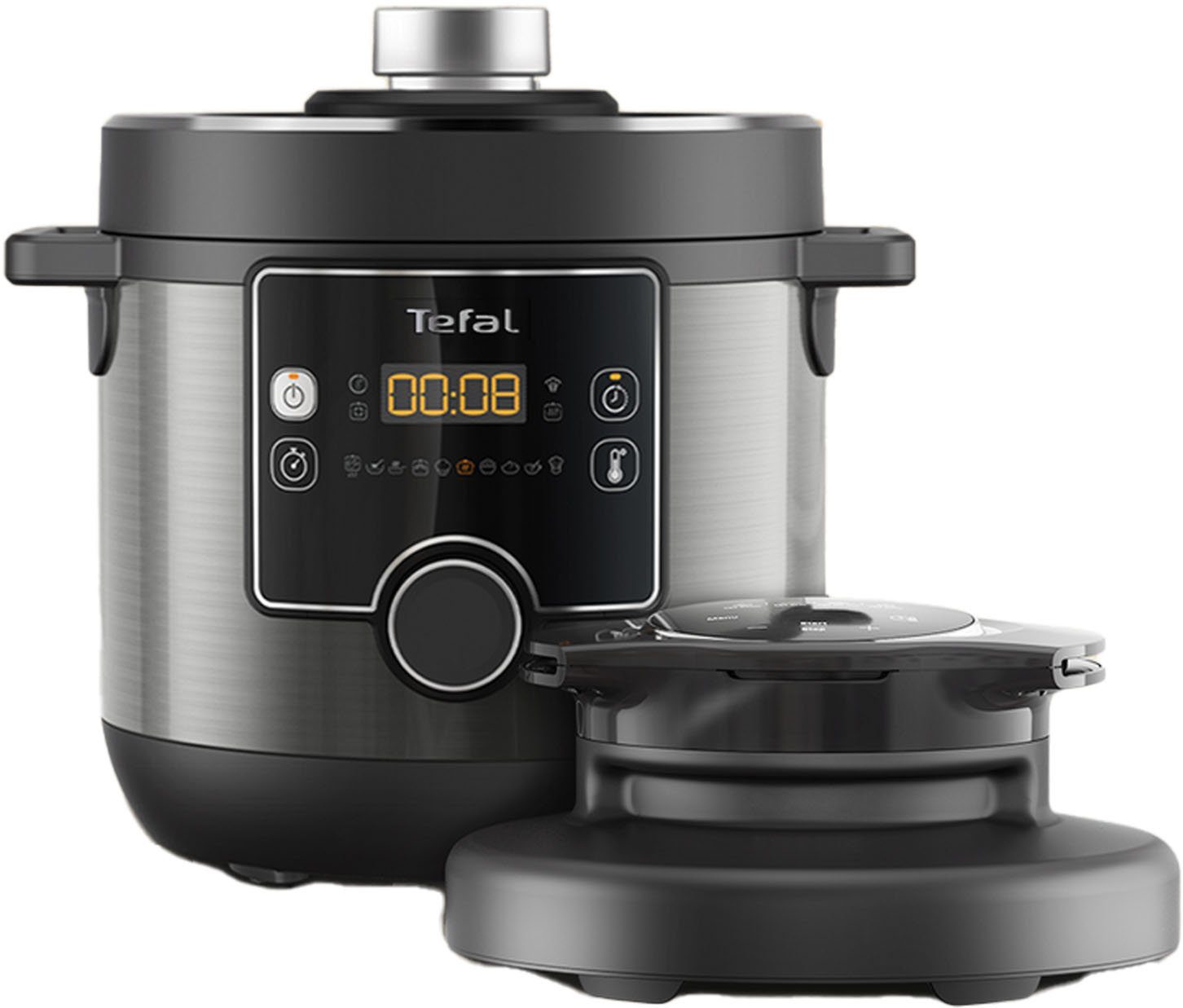 Tefal Multikocher CY7788 Turbo Cuisine & Fry, 1090 W, 7,6 l Schüssel, Schnellkochfunktion, 10 aut. Kochprogramme, 4 Extra Crisp Programme