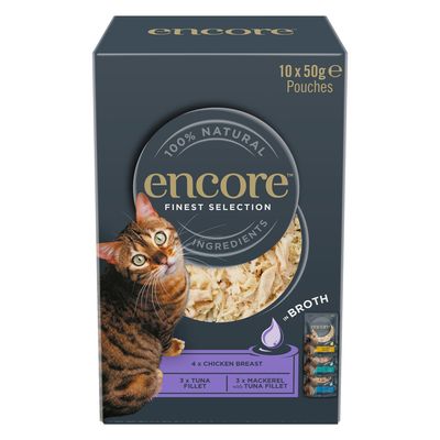 Encore Cat Pouch in Brühe 10 x 50 g