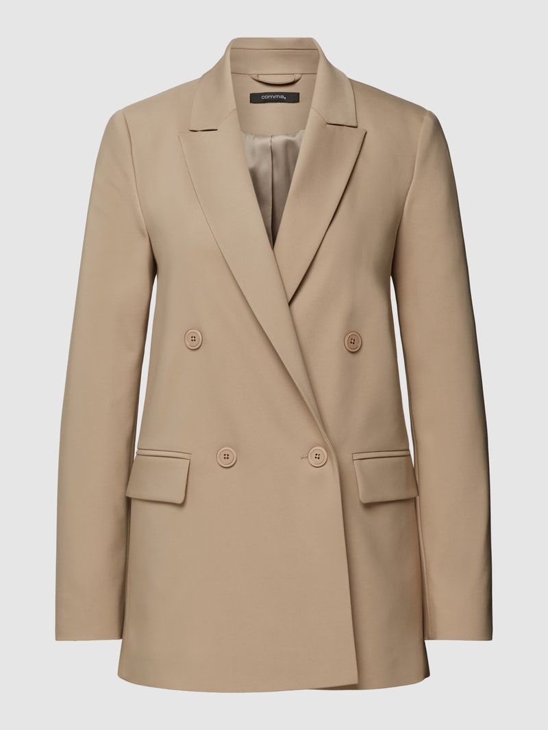 Blazer mit Reverskragen in sand