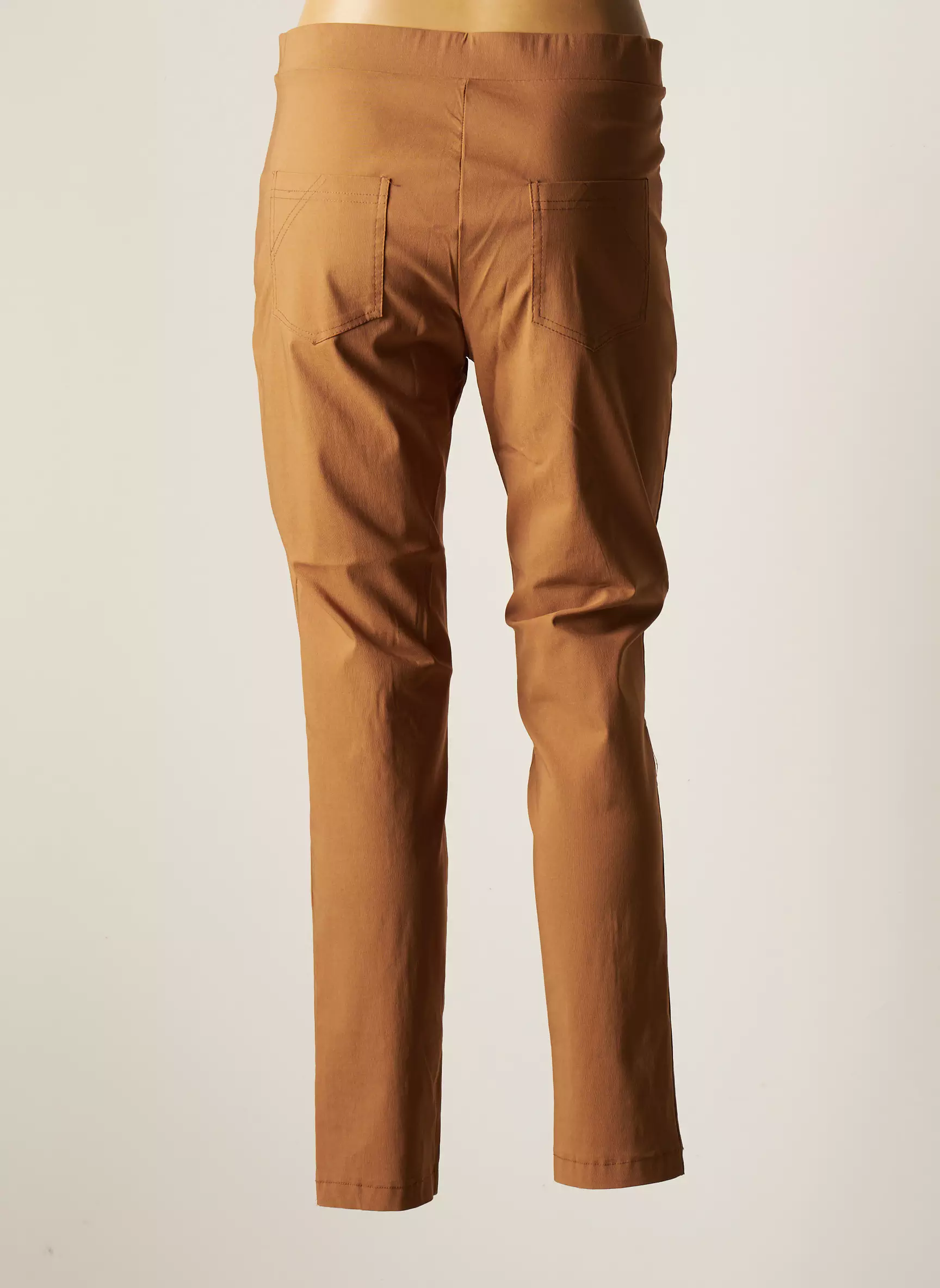 Halogene Pantalons Slim Femme couleur marron