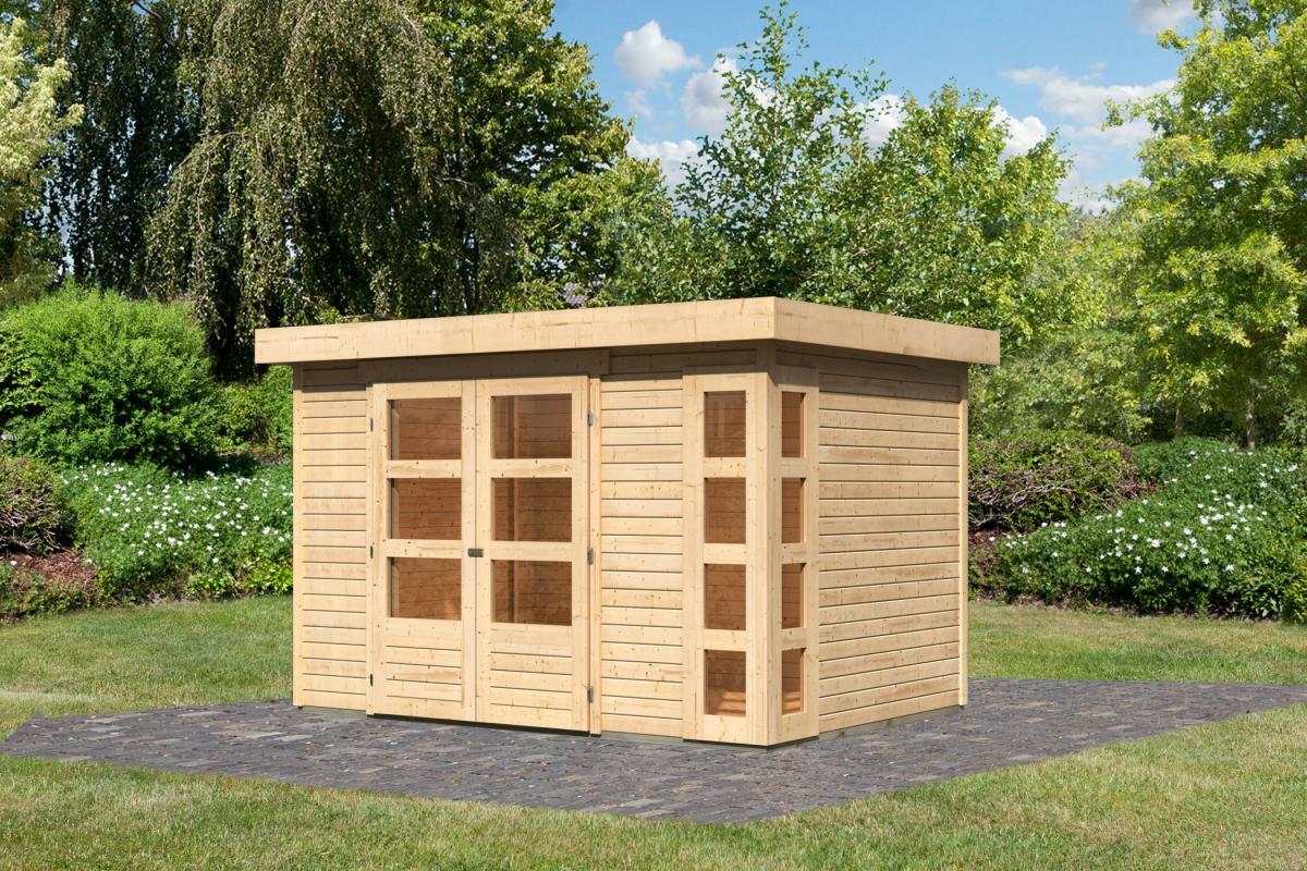 Karibu Gartenhaus Steigenberg 4 naturbelassen