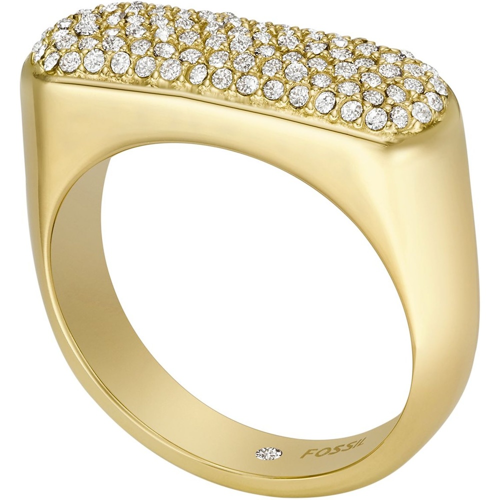 Fossil Bague pour femme Acier inoxydable or Bague