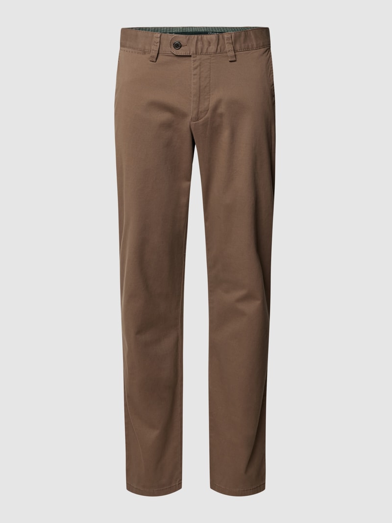Chino mit französischen Eingrifftaschen in taupe