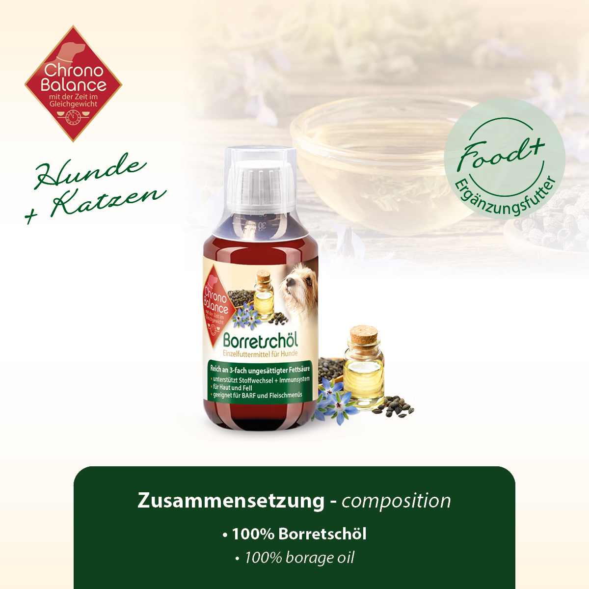 ChronoBalance Ergänzungsfutter & Aufzucht ChronoBalance natürliches Borretschöl