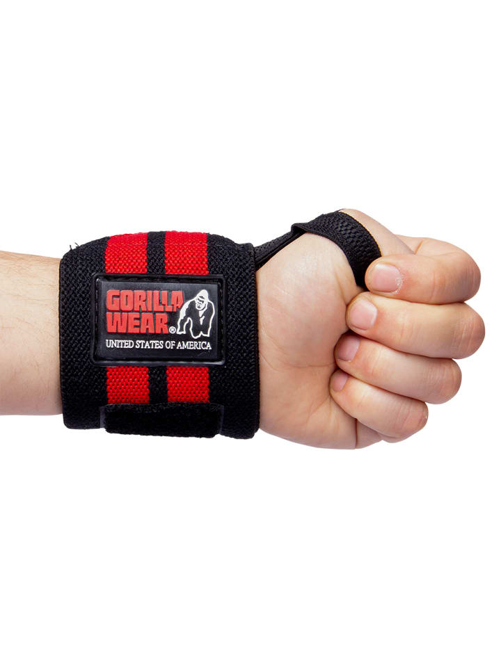 Gorilla Wear Handgelenkbandagen - Pro - Schwarz/Rot günstig kaufen Verpackungseinheit