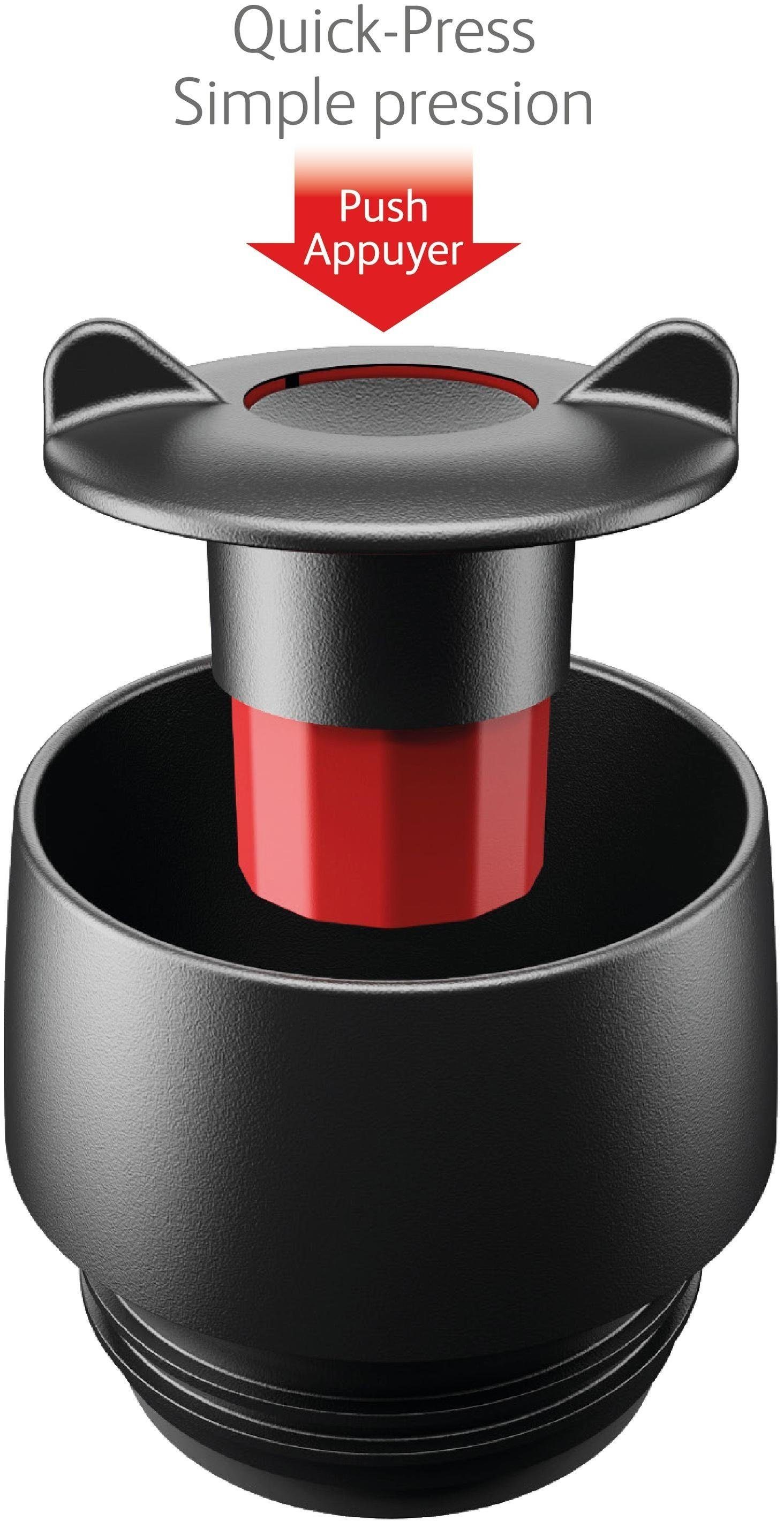 Emsa Thermobecher Travel Mug, Edelstahl, Edelstahl, 360°Trinköffnung, 4h heiß/8h kalt, 360 ml