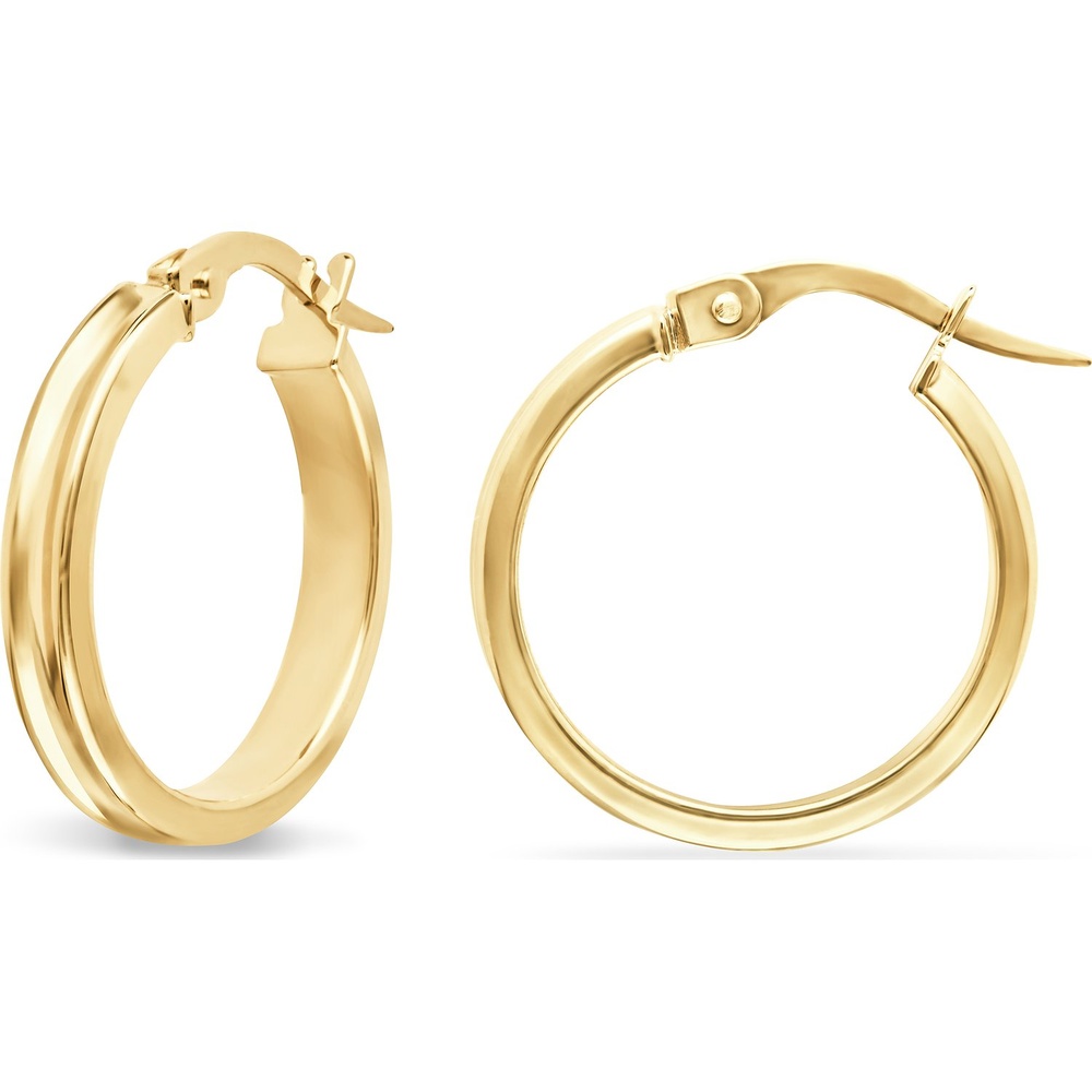 FAVS Créoles 585 Or jaune Boucles d'oreilles