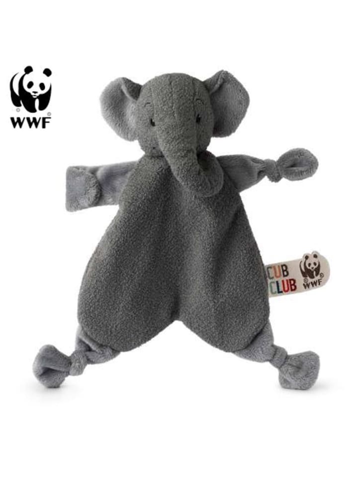 WWF Cub Club - Schmusetuch Ebu der Elefant (30cm) in grau günstig kaufen onesize